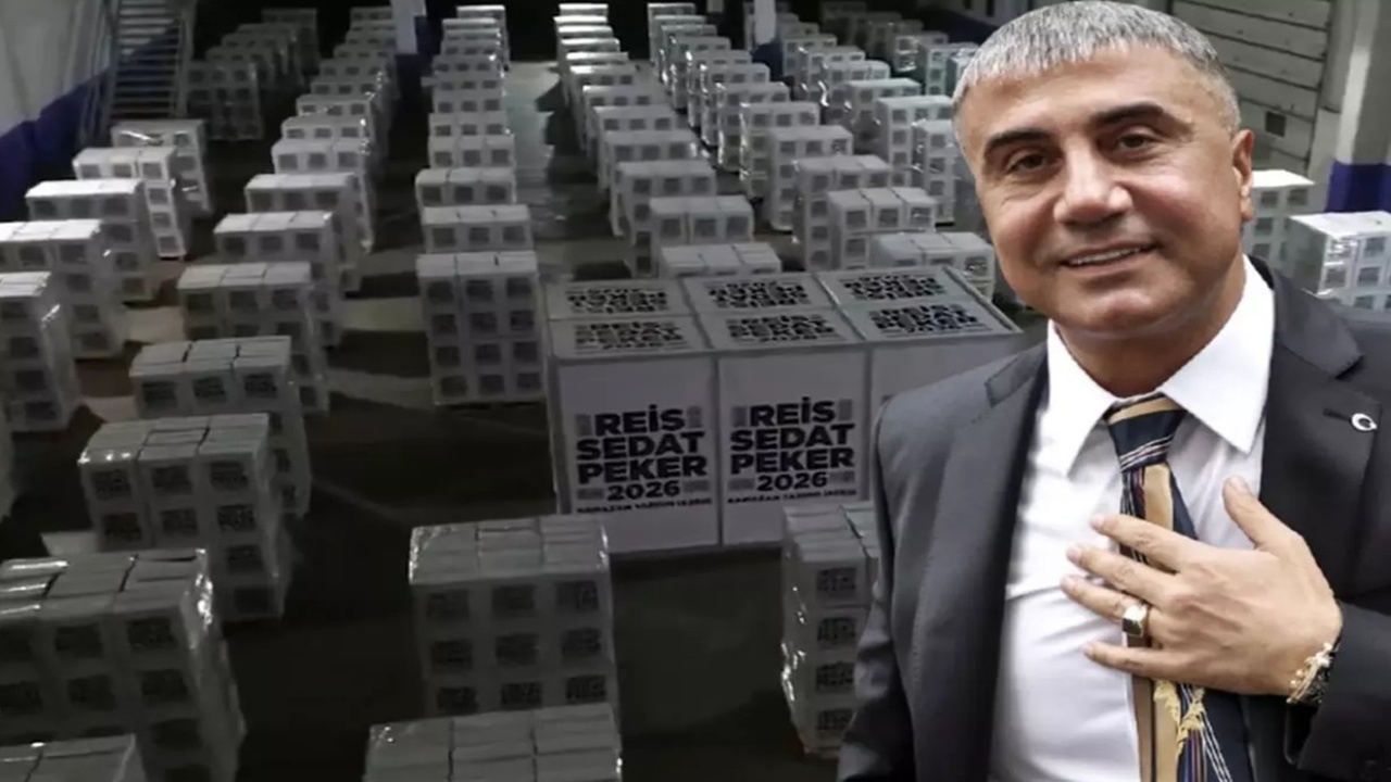 Gelenek bu yıl da bozulmadı: Sedat Peker on binlerce Ramazan kolisi hazırlattı